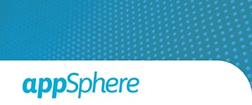 Dot matrix with appSphere logo