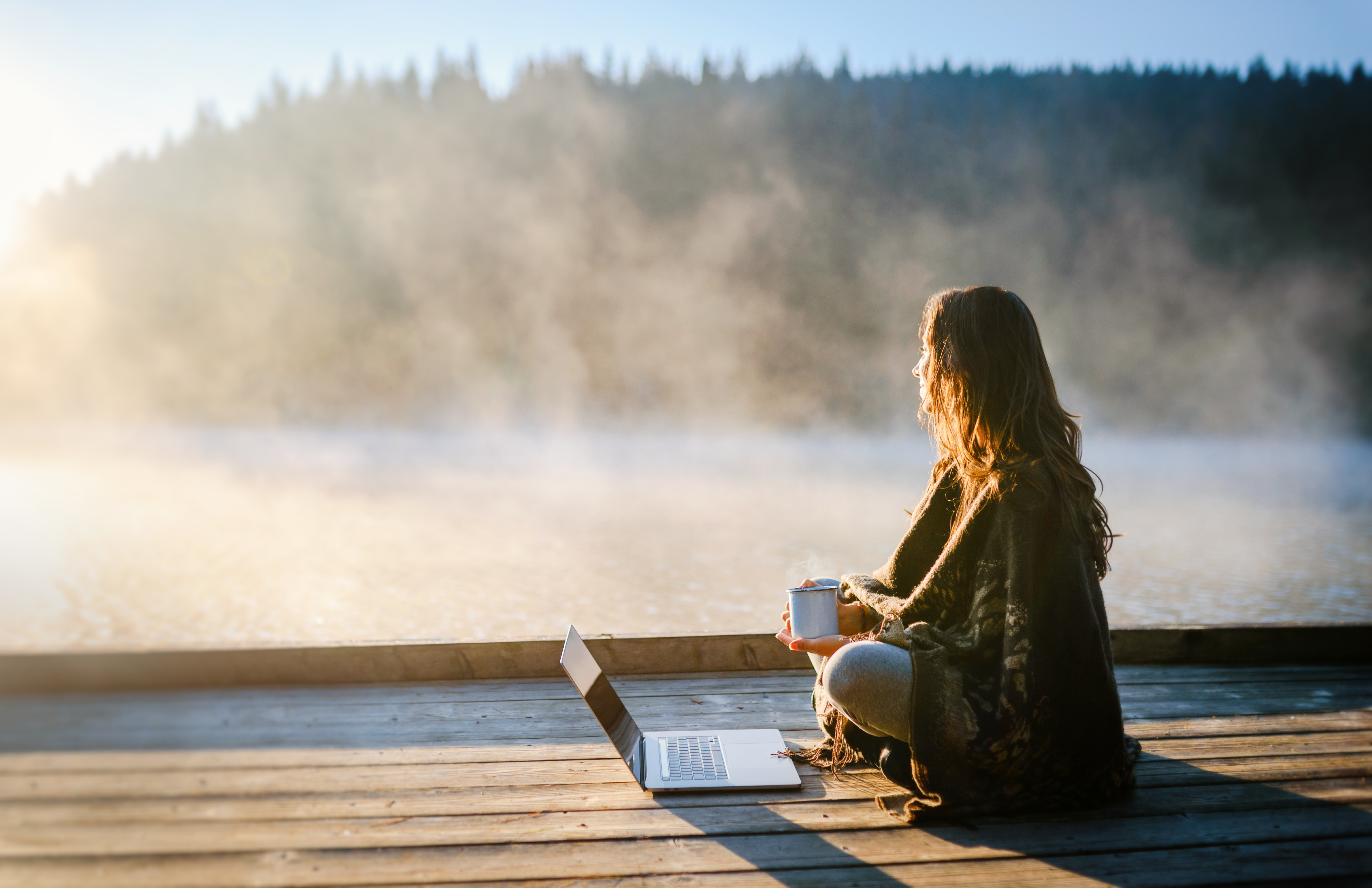 person on dock